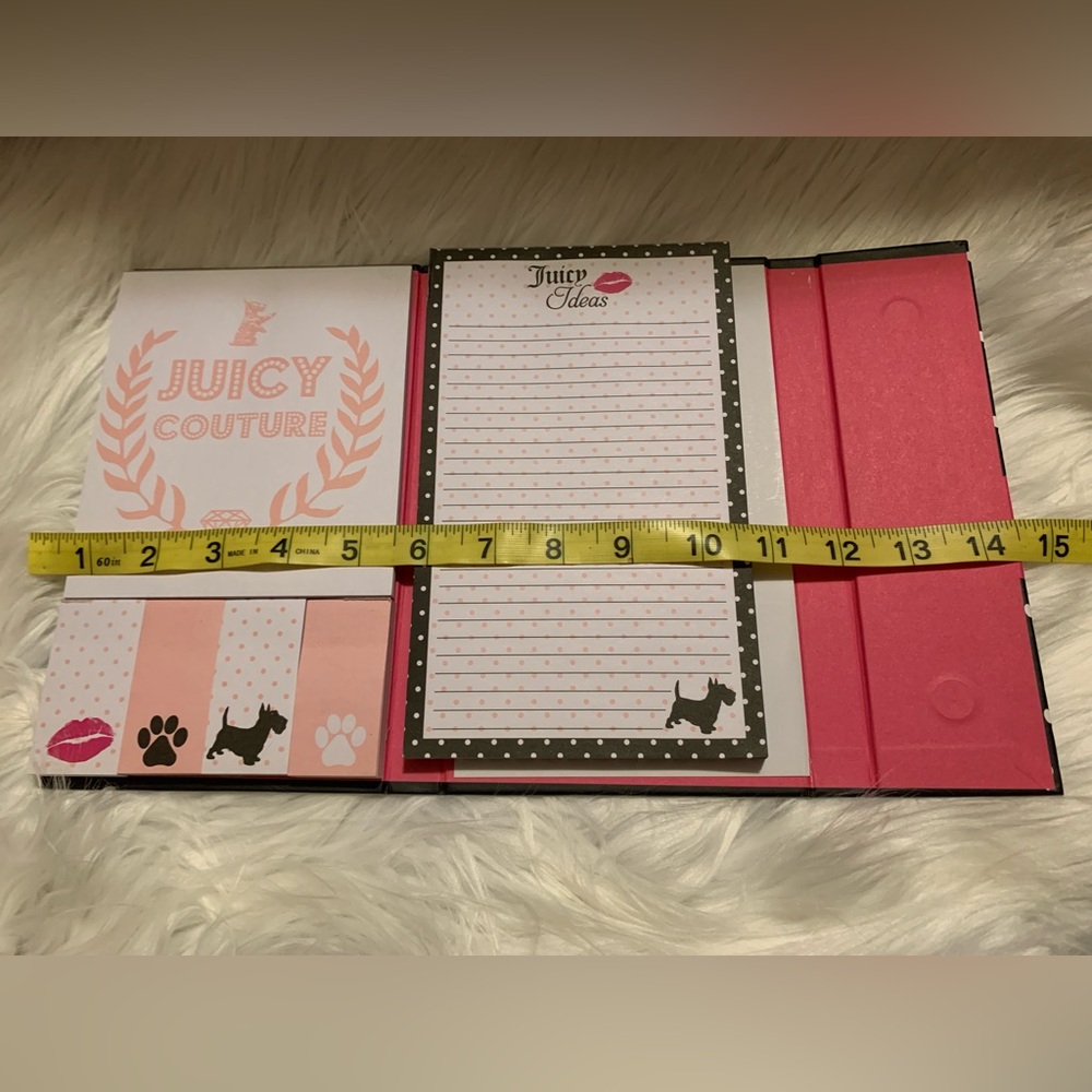 JUICY COUTURE trifold Scotty Dog print planner LNWOT - Picture 8 of 8